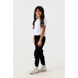 Youth Jogger in Black on model