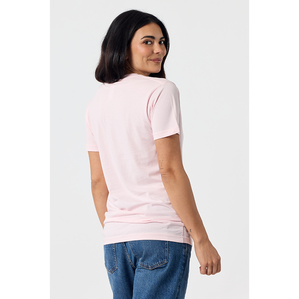 Premium Tee in Baby Pink back view