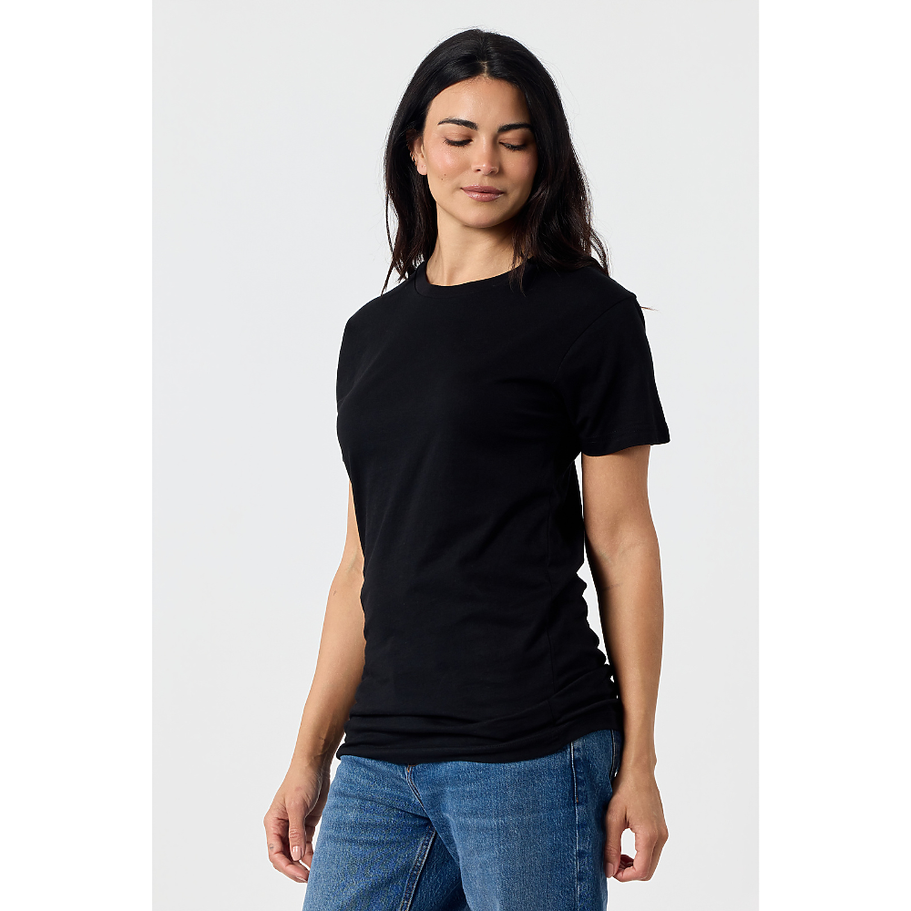 Premium Tee in Black on model
