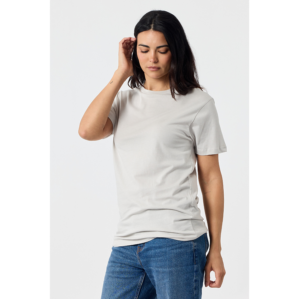 Premium Tee in Cement on model