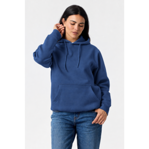 Premium Hoodie in Admiral Blue on model