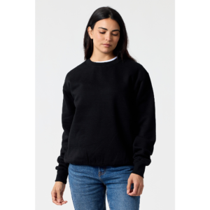 Premium Crewneck in Black on model
