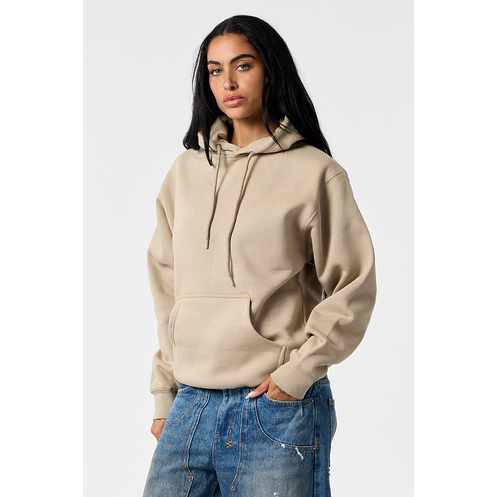 Heavyweight Hoodie in Relaxed Grey on model