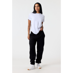 Heavyweight Sweatpants in Black on model