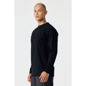 Heavyweight Long Sleeve Tee in Black