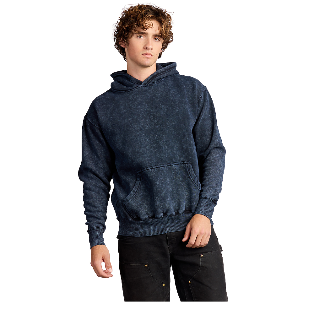 Mineral Wash Hoodie in Mineral Navy
