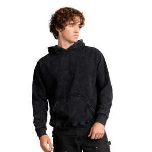 Mineral Wash Hoodie in Mineral Black