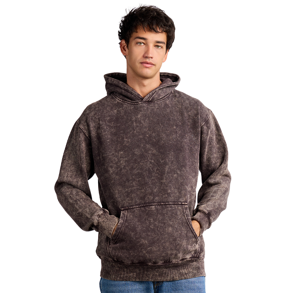Mineral Wash Hoodie in Mineral Brown