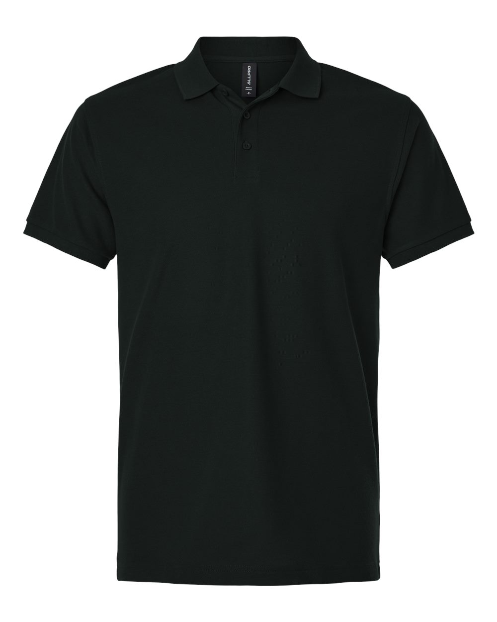 Men's Performance Polo Black flat