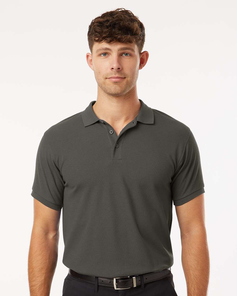 Men's Performance Polo Charcoal