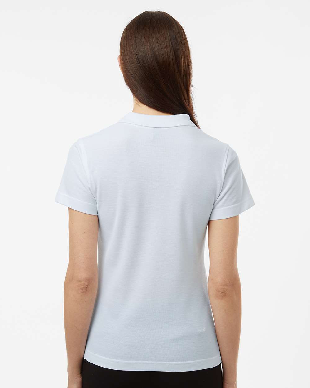 Women's Performance Polo White back