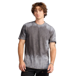 Grunge Wash Tee in Deep Fog
